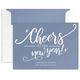 Cheers to the New Year Flat Shimmer Holiday Cards Image 8 of 8